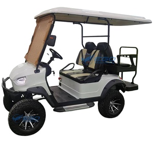 Vente d'usine : Voiturette de golf électrique 60V blanche 4 places, véhicule utilitaire routier en promotion - Product Image 1