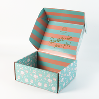 Emballage en carton ondulé avec Logo imprimé en couleur, boîte postale personnalisée