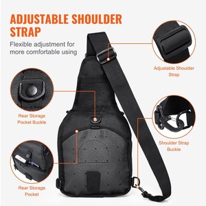 Riñonera Táctica AYPPRO para <span class=keywords><strong>Hombre</strong></span>, <span class=keywords><strong>Bandolera</strong></span> Impermeable con Decoración de Letras, Estilo Molle, Accesorio Moderno - Product Image 6