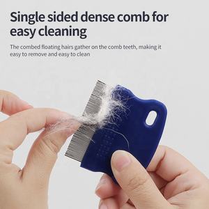 Pettine per la pulizia dei peli di gatto con Logo personalizzato all'ingrosso della fabbrica pettine per pulci per animali domestici - Product Image 6