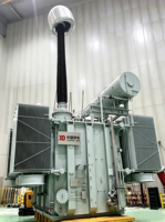 Transformador de Potencia Monofásico Grande Certificado de 334000KVA, Sumergido en Aceite, con Dispositivo de Protección y Monitoreo de Temperatura