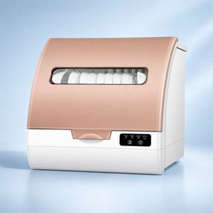 Lave-vaisselle électrique automatique compact avec lavage à chaud 72°C, séchage à air chaud PTC, pulvérisation 360°, entrée d'eau par le haut - Product Image 5