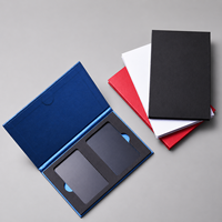 Boîte d'emballage en carton rigide pour carte de membre VIP de banque, boîte cadeau magnétique noire de luxe personnalisée pour carte de crédit VIP, boîte pour carte de visite