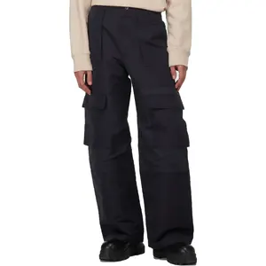 Custom men's loose comfortable wax Denim outdoor wash water stitching plus size overalls for men
