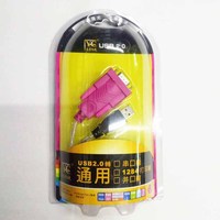 Cable USB 2.0 a Puerto Serie RS232 de 1.5M, Carga Rápida de 3A, Material de Cobre Puro, Cubierta de PVC, Blindaje Trenzado para Uso con Cámara y Computadora