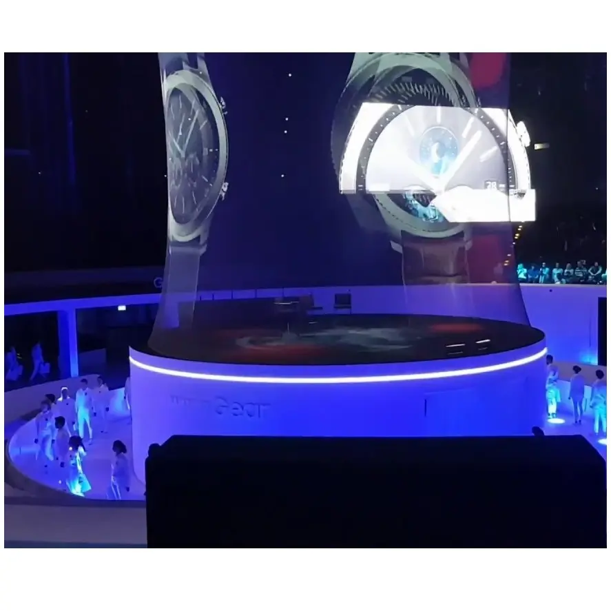 3d holo gaze bildschirm/3D Holographische Display/Holographische mode 3D Hologramm Zeigen, circus/hohe transparent mesh stoff