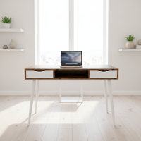 Dongrong Bureau d'ordinateur convertible moderne Table d'étude en bois avec rangement pour meubles de bureau modulaires multi-jeux à usage domestique