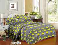 Drap de lit en tissu microfibre polyester, parure de lit de luxe de qualité, au japon, motif uni, taille king