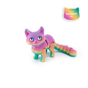 Figuras <span class=keywords><strong>Felinas</strong></span> Articuladas Impresas en 3D con PLA, Feeron DPT-01, Figuras Flexibles con Articulaciones, 8*15CM, Decoración para el Hogar - Product Image 3