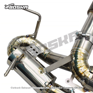 Pot d'échappement OEM Boska Downpipe Catback pour Chevrolet CORVETTE C8 Z06 2019-2025, tuyaux en titane légers - Product Image 5
