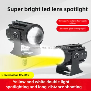 Luce LED ausiliaria Mini Spot <span class=keywords><strong>fendinebbia</strong></span> bianca/gialla IP67 lampadina moto luce gialla colore del progetto - Product Image 2