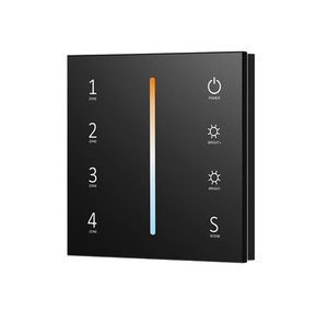 Panel táctil <span class=keywords><strong>DMX</strong></span> <span class=keywords><strong>Master</strong></span>, control remoto de temperatura de color de 4 zonas (entrada de 100-240VAC), 1 unidad - Product Image 1