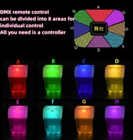 Concert Télécommande Lumière Commande Numérique Fluorescent Bracelet 15 Couleur Sangle Paillettes Bracelet pour Musique Promotionnel