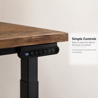 Bureau debout réglable en hauteur 1200x600mm, table électrique assis-debout à moteur unique, cadre en acier, 72 à 118cm, pour la maison, le bureau ou le studio