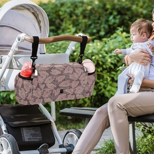 Sac de voyage pour maman, léger et durable, avec motif de feuille de Kalo hawaïenne, organisateur de couches pour bébé personnalisé, sac pour poussette - Product Image 5