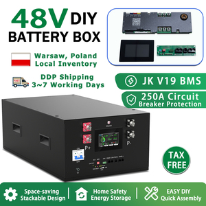 ชุดแบตเตอรี่ Lifepo4 แบบ DIY 48V 51.2V รุ่น JK V19 BMS 2a พร้อมอุปกรณ์ปรับสมดุลแบตเตอรี่สำหรับระบบไฟฟ้า  รับสินค้าเองที่โปแลนด์ - Product Image 1