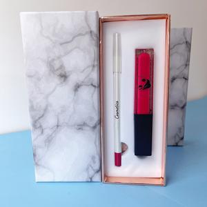 持久唇彩套装定制标志哑光液体唇膏唇膏眼线批发唇彩包装盒唇彩套装自有品牌 - Product Image 2
