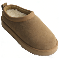 Vente en gros OEM/ODM directement de l'usine : Bottes d'hiver chaudes et imperméables en cuir de vache épais et double face en peau de mouton
