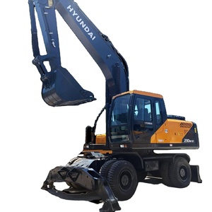 รถขุดไฮดรอลิก Hyundai 210W มือสองราคาถูก คุณภาพสูง 20 ตัน 21T เครื่องยนต์อุตสาหกรรม พร้อมขาย ได้รับการรับรองมาตรฐาน CE - Product Image 1