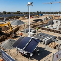 Remolque de Seguridad Solar Móvil Fuera de la Red con Monitoreo 24/7 para Estacionamientos y Sitios Remotos
