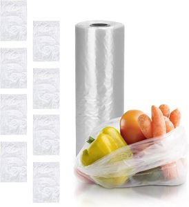 Supermarket Transparent HDPE Plastic Produce <b>Bag</b> on a Roll PE Food Storage Clear <b>Bags</b> for Fruits Vegetable <b>Bread</b> - Product Image 5
