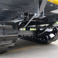 3 Ton Elektrische Rupsbandtransporter Rubber Crawler Carrier Mini Track Dumper voor Landbouw, Berg, Boomgaard, Bouwtransport