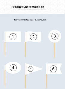 Decorazioni <span class=keywords><strong>per</strong></span> Cupcake in Legno Usa e Getta <span class=keywords><strong>per</strong></span> il 4 Luglio, Mini Bandierine su Stuzzicadenti, Accessori <span class=keywords><strong>per</strong></span> <span class=keywords><strong>Feste</strong></span> <span class=keywords><strong>di</strong></span> <span class=keywords><strong>Compleanno</strong></span>, Decorazioni <span class=keywords><strong>per</strong></span> Tavola e Dessert, Marca FULIN - Product Image 6