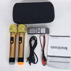 SK-8615A High Power 15 Inch <strong>DJ</strong> <strong>Speaker</strong> with Wireless Microphone <strong>Mini</strong> Wooden Karaoke Machine - Product Image 2