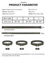 YAKEDA 0114 ceinture tactique sangle réglable ceinture robuste dégagement rapide Nylon personnalisé équipement de défense personnelle accessoire