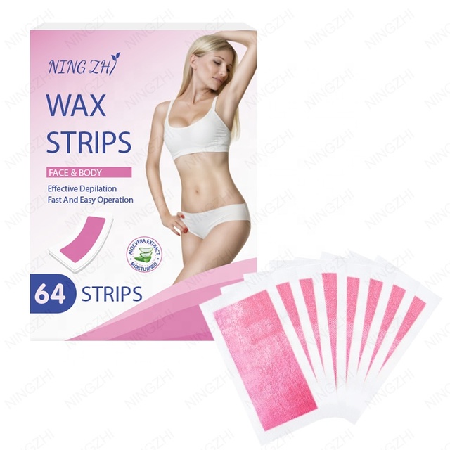 Easy to Use Private Label Disposable Body Facial Hair Removal Wax Strips