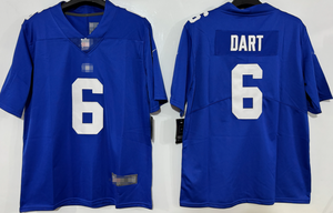 男子アメリカンフットボールジャージーニューヨーク #1マリクネイバース #51アブドゥルカーター #6ジャクソンダート半袖ステッチジャージー - Product Image 2