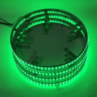 Anneau blanc superbe flexible de lumière de roue IP68 lumières de roue de 17 pouces pour des jantes de camion léger de voiture