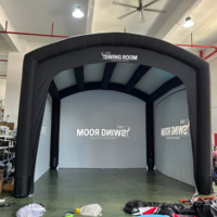 Installation rapide Portable personnalisé étanche gonflable simulateur de Golf boîtier écran de Projection parcours de Golf jeu de pratique