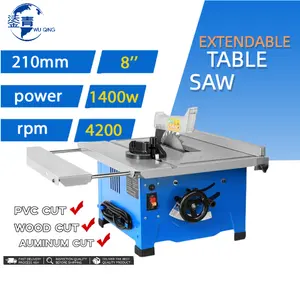 Multi-function 8 Inch Sliding Workbench Chainsaw 1200W Portable Household Small Woodworking Table Saw Cutting Machine