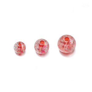 Cuentas acrílicas redondas translúcidas de 8/10/12 mm para la fabricación de joyería, cuentas sueltas a granel para manualidades DIY. - Product Image 5