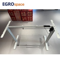 Bureau de travail ergonomique électrique à double face EGROspace, poste de travail réglable motorisé pour le bureau