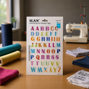 Etiqueta Adhesiva Ilan 11.5x17cm Alfabeto Colorido 5 Hojas Para Etiquetas de Ropa - Product Image 3