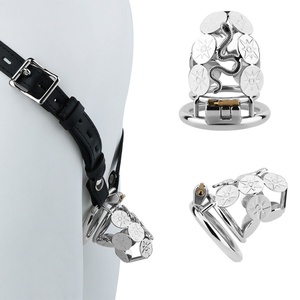 Breathable Stainless Steel Serpent Design Male Penis Chastity Device a Wearable Restraint Suitable As a BDSM Prop for Adults <b>18</b>+ - Product Image 1