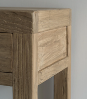 Meubles en bois d'orme recyclé de style chinois Table console de salon vintage finition patinée naturelle