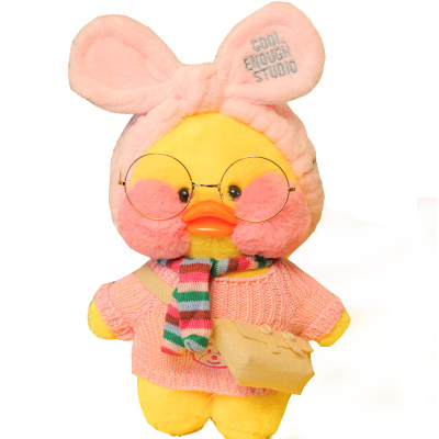 新デザインカワイイぬいぐるみアヒル売れ筋ララファンダックぬいぐるみ