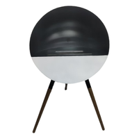 Nouveau design – Ensemble de patio extérieur avec brûleur à alcool, foyer au gaz pour jardin et intérieur, grande chaudière portative sans fumée Zhuoyue