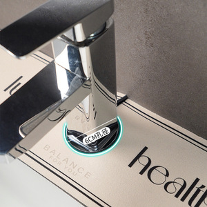 Diatom <b>Mud</b> Faucet <b>Mat</b> Oval Milky White And Gray Waterproof Mildew Proof Bath Sink <b>Mat</b> - Product Image 4