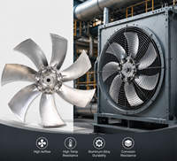 Sichelförmiger, gezahnter Aluminium-Axiallüfter mit 8 Flügeln für Hochtemperatur-Gebläseventilatoren