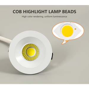 <span class=keywords><strong>Bihua</strong></span> ไฟดาวน์ไลท์ Led อะลูมิเนียม PP COB 3วัตต์,สปอตไลท์ติดเพดานทรงกลมปรับได้สำหรับติดในที่ร่ม - Product Image 4
