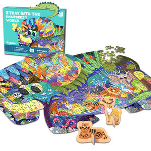 Vente en gros de jeux de puzzle en carton, puzzle irrégulier de 287 pièces pour enfants - Product Image 4