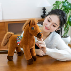 ตุ๊กตาม้าโพนี่แบบกำหนดเอง ม้าอัคฮาล-เตเก้ ม้าอเมริกันเพ้นท์ ม้าฮูคูล ของเล่นตุ๊กตาผ้ากำมะหยี่ ม้าอัปพาลูซ่า ของเล่นตุ๊กตาสัตว์ หมอนสำหรับเด็ก - Product Image 4