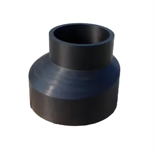 High Quality Connector Design Customized DN50 63 75 90 HDPE Plastic Eccentric Reducer