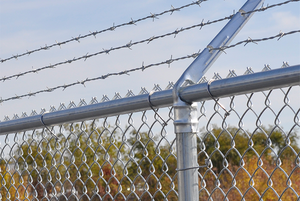 Valla de hierro tejido galvanizado SRX, eslabón de cadena recubierto de PVC fácilmente ensamblado, venta de enrejado de valla ciclónica/tipo de producto de puerta - Product Image 4