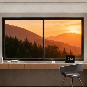 Fenêtre coulissante en aluminium à <span class=keywords><strong>double</strong></span> <span class=keywords><strong>vitrage</strong></span> Low-E avec moustiquaire – Offre Spéciale - Product Image 6