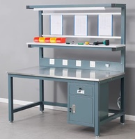 Banc de travail électronique réglable en hauteur avec certification CE ESD, bureau mobile pour téléphone portable, poste de réparation pour ordinateur portable et téléphone